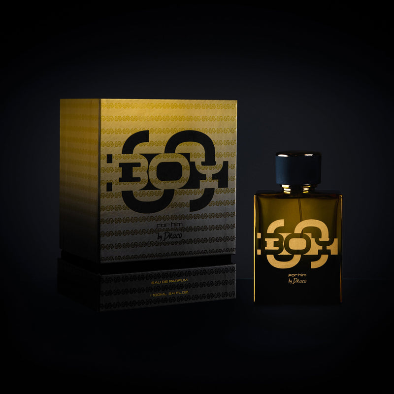 Eau de parfum SBOY For Him. Bottle with the gift box. SBOY By Draco luxury fragrance for men from Soulja Boy. More than a cologne.