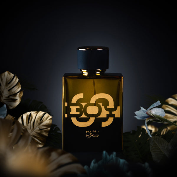 Eau de parfum SBOY For Him. Bottle with the flowers. SBOY By Draco luxury fragrance for men from Soulja Boy. More than a cologne.